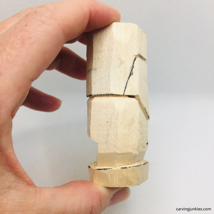 Creating lower body on basswood