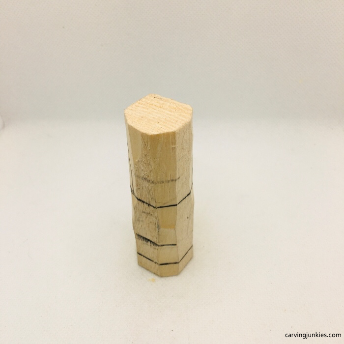 Back guidelines on basswood block