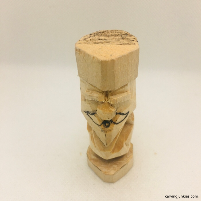 Adding mustache to flat plane carving