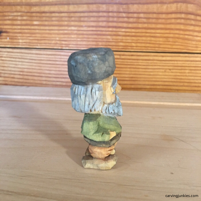 Right view of painted flat plane man