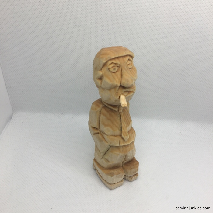 Funny carved caricature