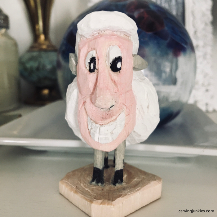 wood carving caricature