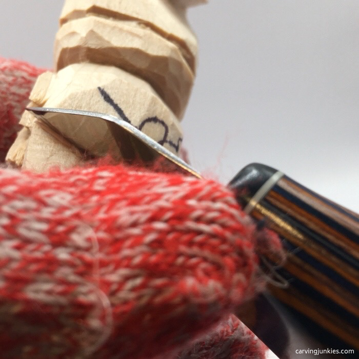 Cutting arms of wood gnome