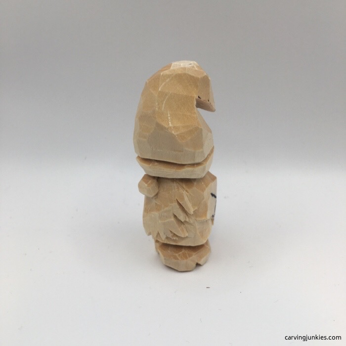 Carved beard on gnome