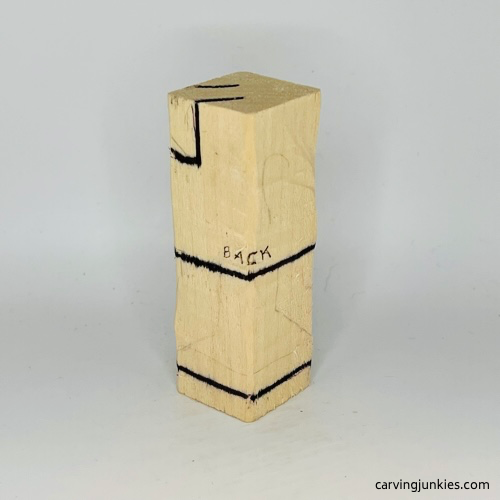 Gnome carving right side guidelines