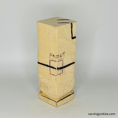 Nose box reserved on gnome carving