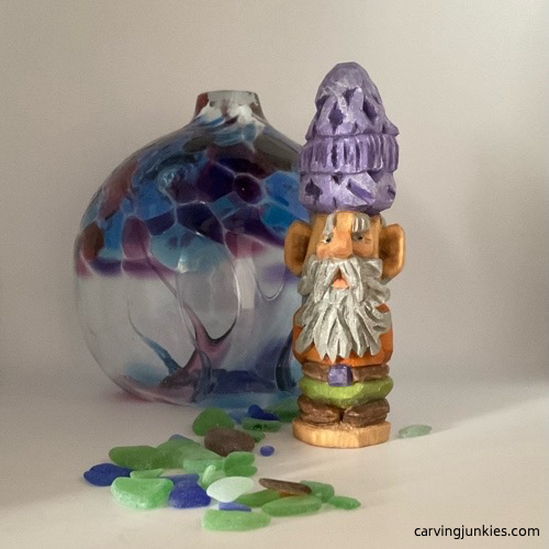 Make a hand carved gnome