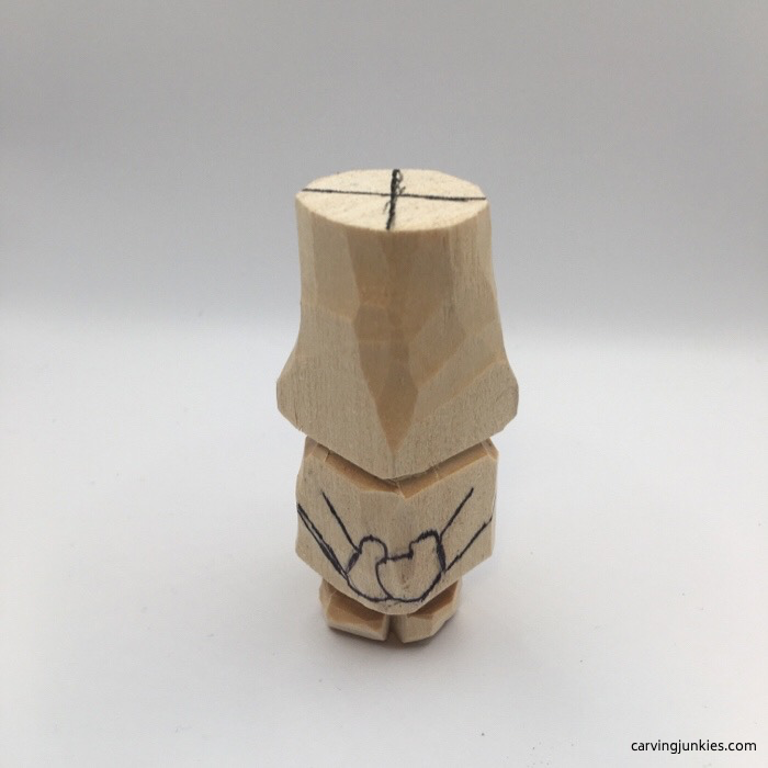 Back clasped arms of gnome