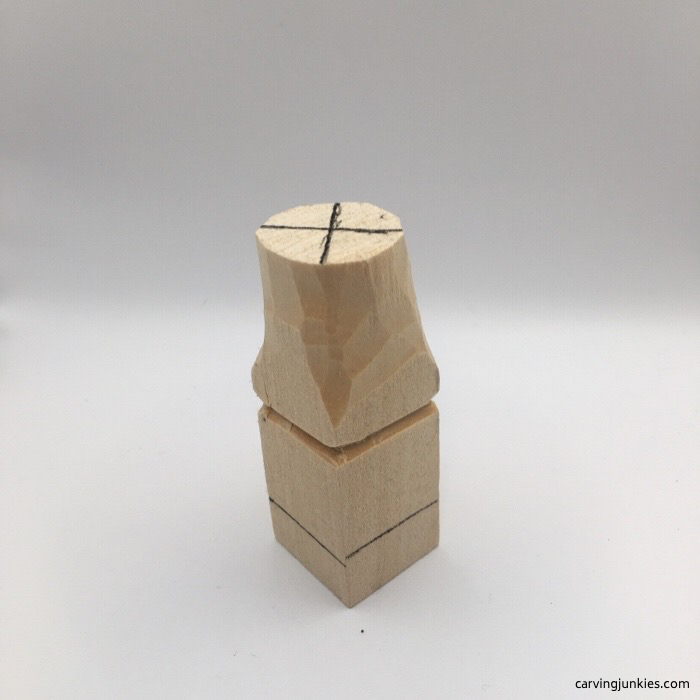 Carving gnome in wood