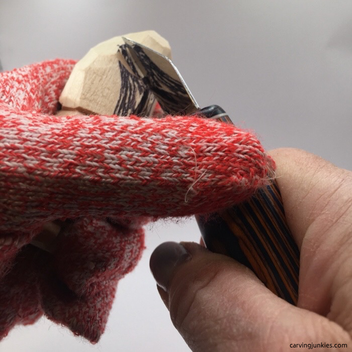 Shaping gnome tassel