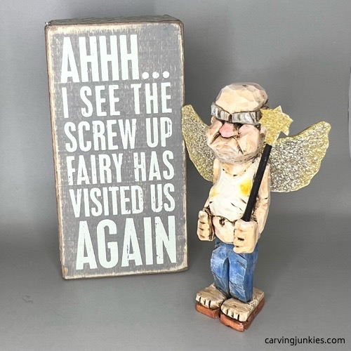 wood caricature carving