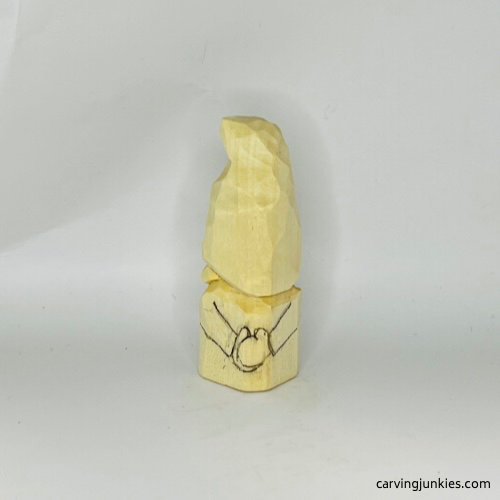 Halloween gnome arms are drawn