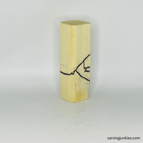 Right guidelines for wooden Halloween gnome