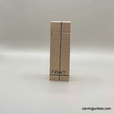 Front guidelines for hillbilly carving