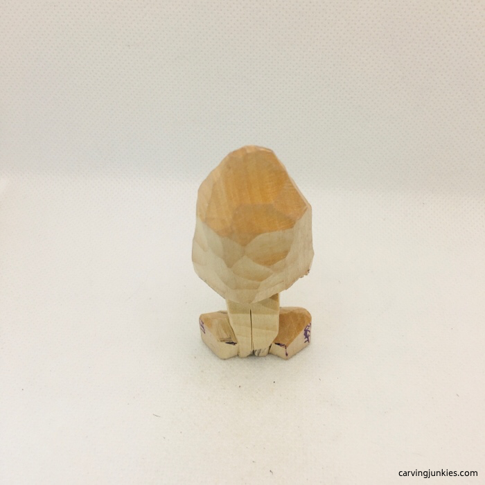 Back legs on wood carving