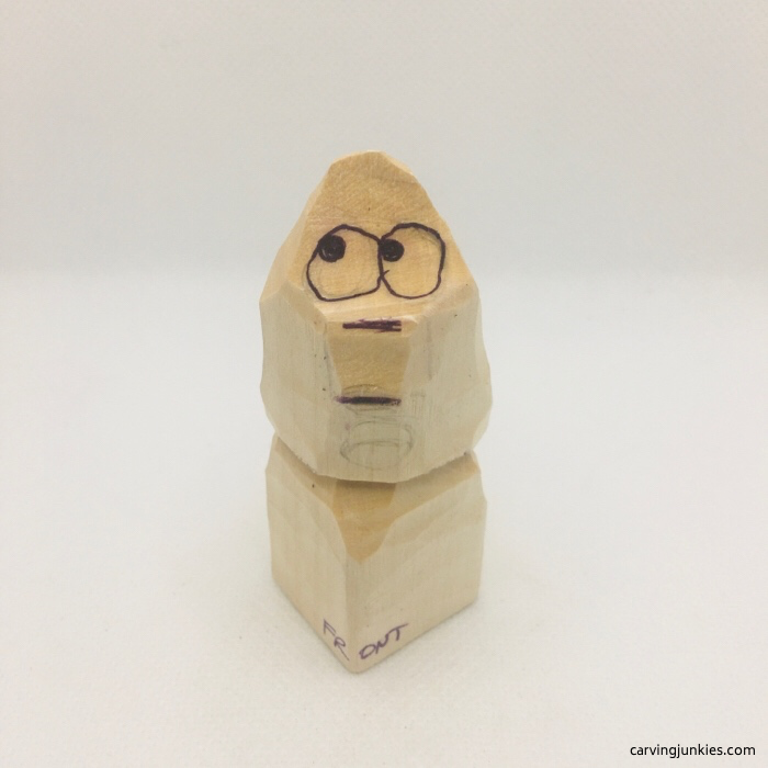 Design drawn on basswood