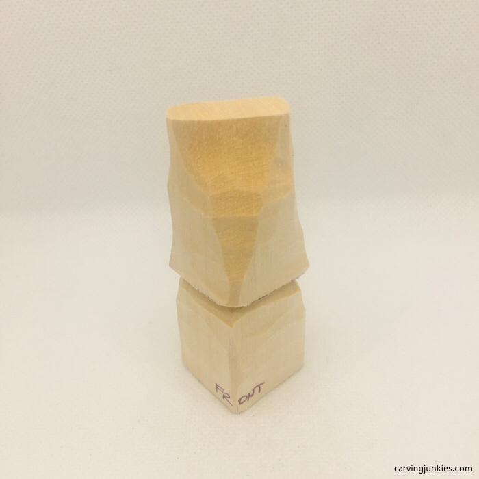 Body is separated on wood carving