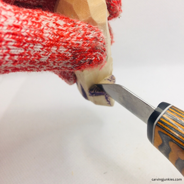 Kevlar glove and knife