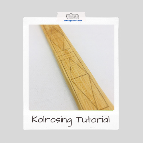 Kolrosing on wood