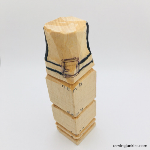 Wood carving leprechaun hat