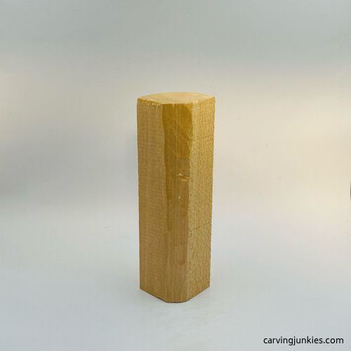Moose carving rounded basswood block Moose carving rounded block