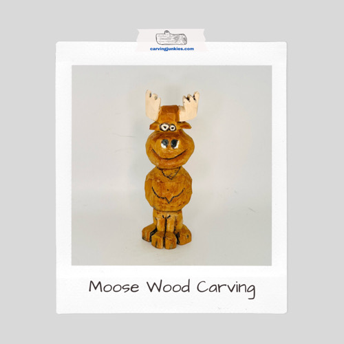 Moose wood carving