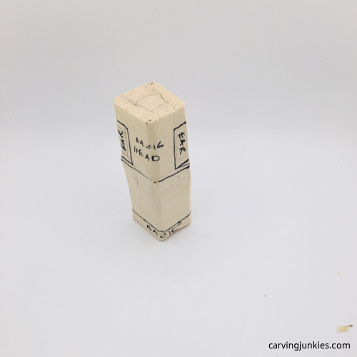 Back guideline on wood