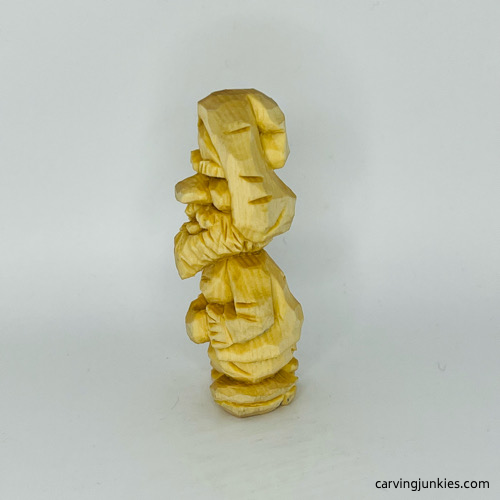 Left side of nisse carving prior to painting