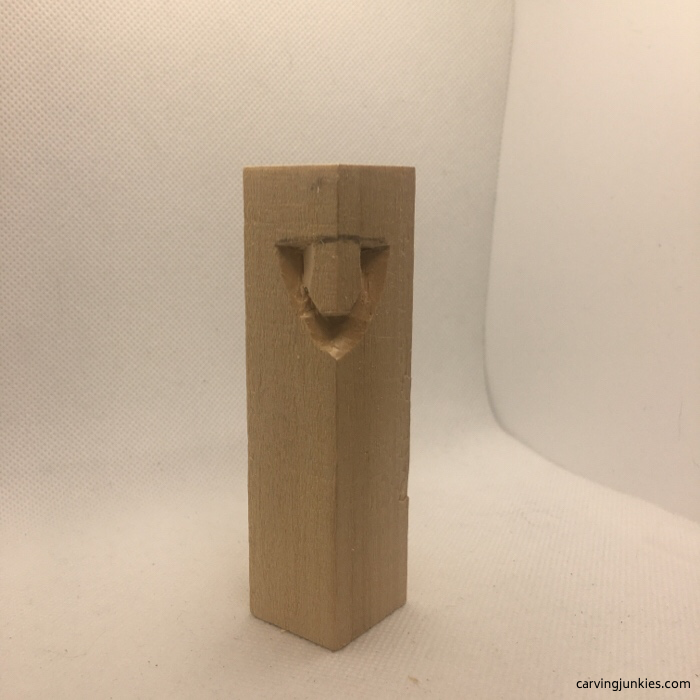 Nose shape in wood