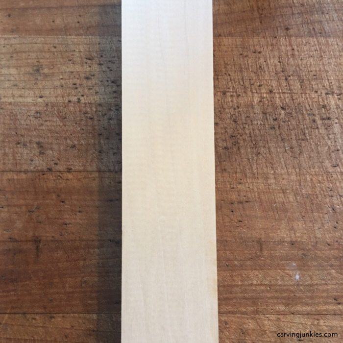 Long basswood blank