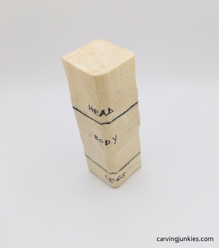 Wood carving guidelines for Oompa Loompa