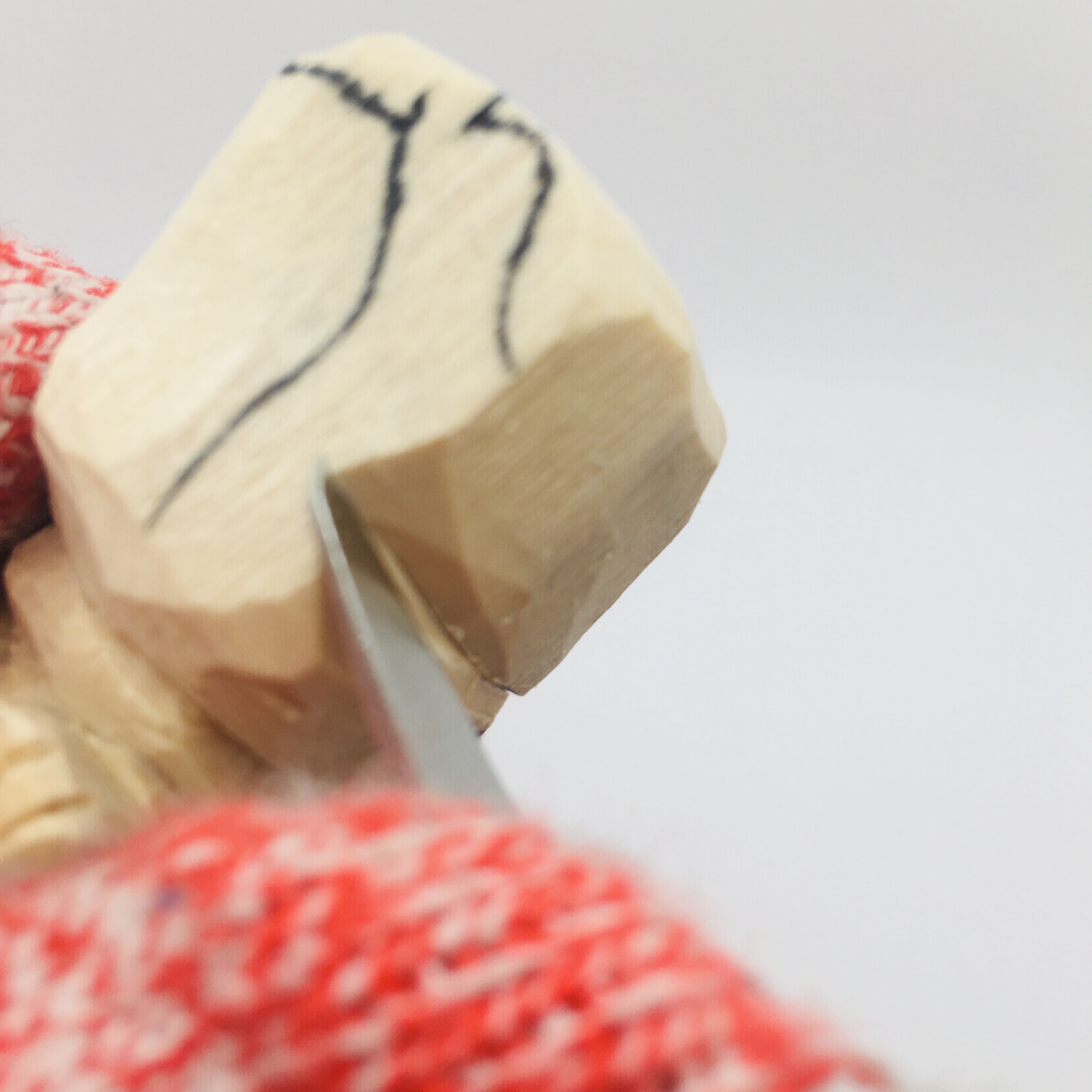 Making V cut on wood