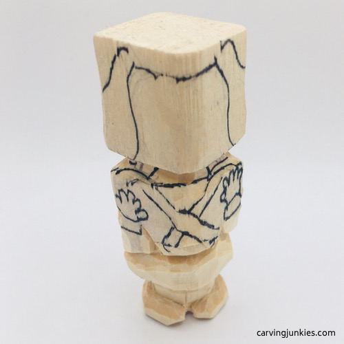 Carved pants on Oompa Loompa