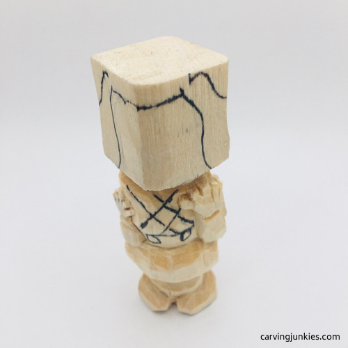 Shaped body of Oompa Loompa