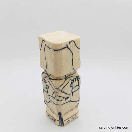 Oompa Loompa wood carving design