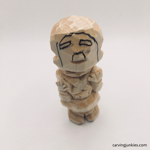 Nose guidelines on wood carving