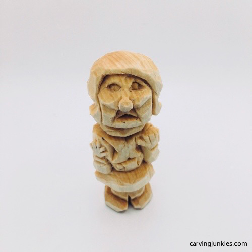 Fully carved Oompa Loompa