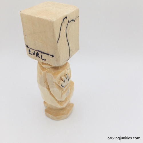 Right view of Oompa Loompa fingers