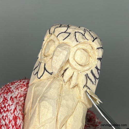 Bring an owl to life from wood with our expert tutorial. Separating feathers on owl carving