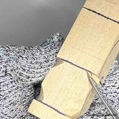 Carving corners on pumpkin carving