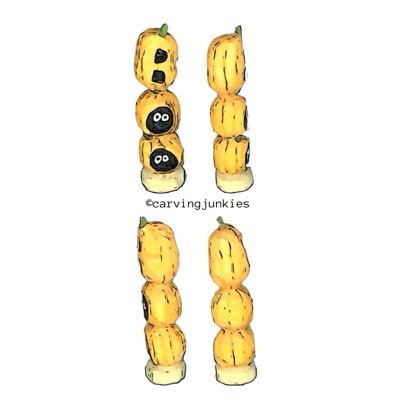 Pattern for wood carving pumpkins