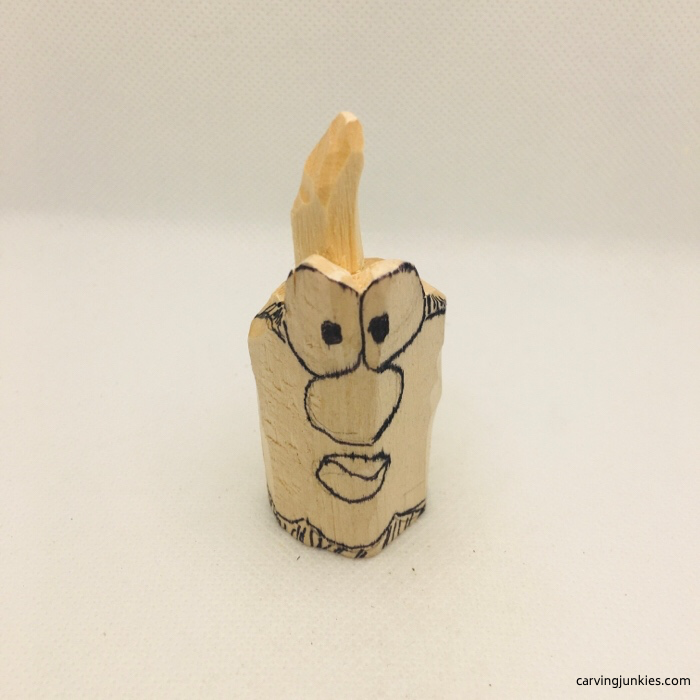 Funny pumpkin caricature