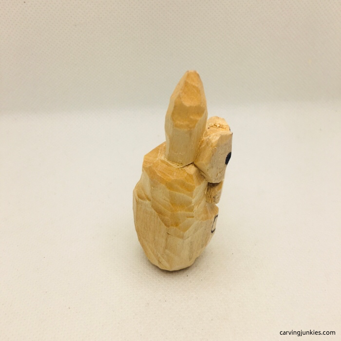 Right view of wood pumpkin