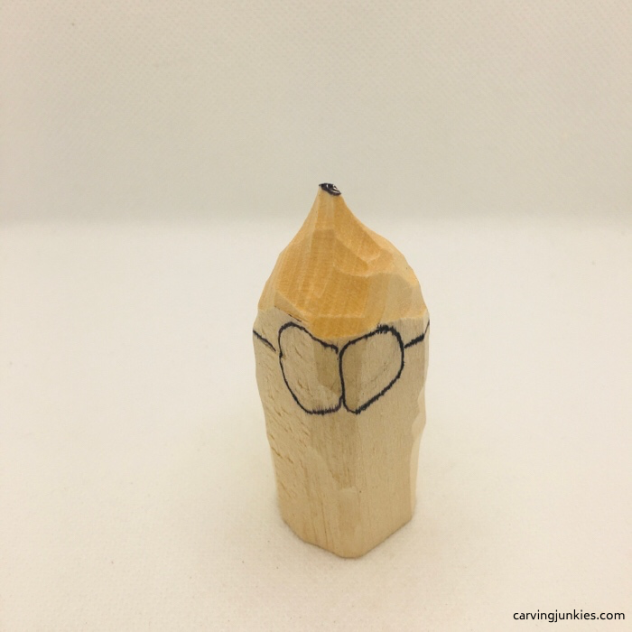 Wood shaved like a pencil