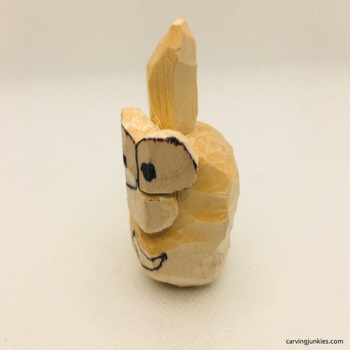 Small wood pumpkin design