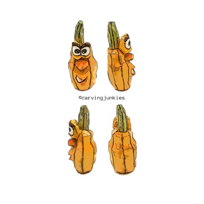 Pumpkin wood carving pattern