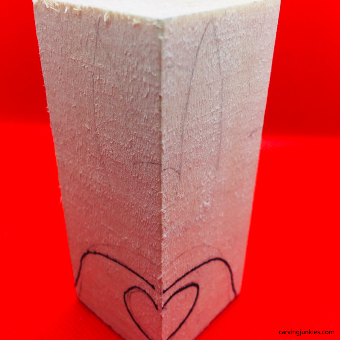 carved rabbit template back