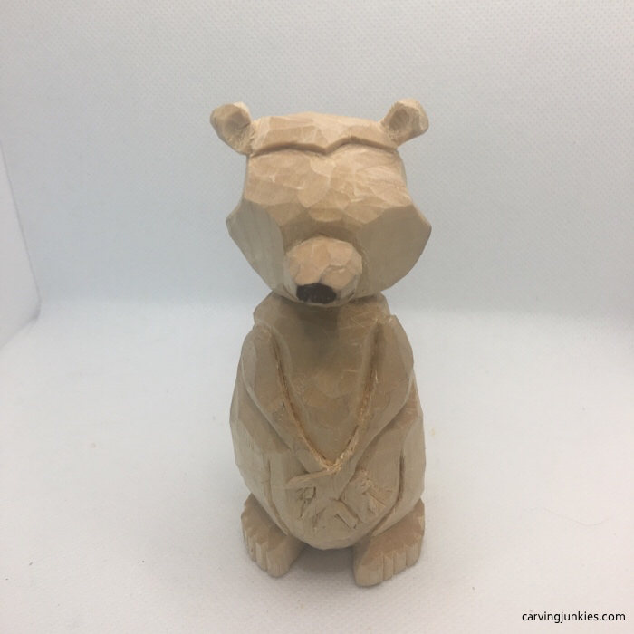 Wood cuts on raccoon