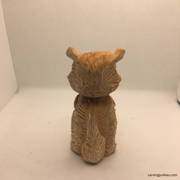 Prepaint back of raccoon