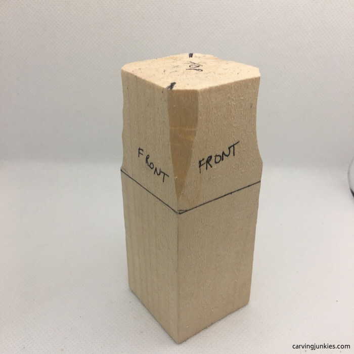 Starting raccoon carving